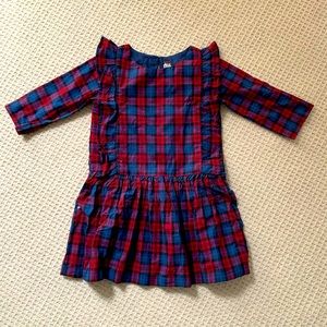 Tea Collection Plaid Ruffle Dress